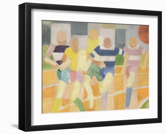 The Runners, c.1924-Robert Delaunay-Framed Giclee Print