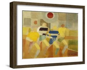 The Runners on Foot, C.1920-Robert Delaunay-Framed Giclee Print