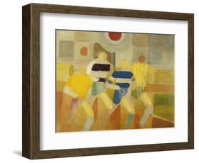 The Runners on Foot-Robert Delaunay-Framed Giclee Print