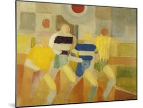 The Runners on Foot-Robert Delaunay-Mounted Giclee Print