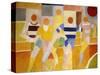 The Runners-Robert Delaunay-Stretched Canvas
