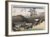 The Running Well Teahouse, Otsu', from the Series 'The Fifty-Three Stations of the Tokaido'-Utagawa Hiroshige-Framed Giclee Print