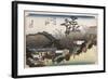 The Running Well Teahouse, Otsu', from the Series 'The Fifty-Three Stations of the Tokaido'-Utagawa Hiroshige-Framed Giclee Print