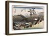 The Running Well Teahouse, Otsu', from the Series 'The Fifty-Three Stations of the Tokaido'-Utagawa Hiroshige-Framed Giclee Print