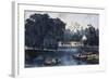 The Rural Lake-Currier & Ives-Framed Giclee Print