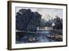 The Rural Lake-Currier & Ives-Framed Giclee Print