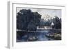 The Rural Lake-Currier & Ives-Framed Giclee Print