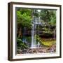 The Russell Falls, a Tiered Cascade Waterfall on the Russell Falls Creek, is Located in the Central-Yevgen Belich-Framed Photographic Print