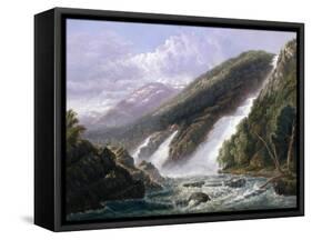 The Russell Falls, Tasmania-John Haughton Forrest-Framed Stretched Canvas