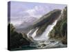 The Russell Falls, Tasmania-John Haughton Forrest-Stretched Canvas