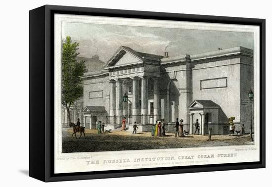 The Russell Institution, Great Coram Street, Bloomsbury, London, 1828-J Carter-Framed Stretched Canvas