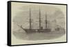 The Russian Admiral's Flag-Ship Svetlauna at Hong-Kong, with the Grand Duke Alexis-null-Framed Stretched Canvas