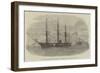 The Russian Admiral's Flag-Ship Svetlauna at Hong-Kong, with the Grand Duke Alexis-null-Framed Giclee Print