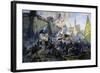 The Russian Army Capturing Narva on May 11, 1558, 1956-Alexander Blinkov-Framed Giclee Print