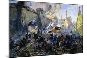 The Russian Army Capturing Narva on May 11, 1558, 1956-Alexander Blinkov-Mounted Giclee Print