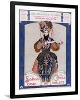 The Russian Ballets at the Opera - Watercolor by Bakst, in “” Comoedia Illustrated””, 1910.-Leon Bakst-Framed Giclee Print