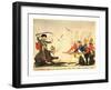 The Russian Bear and Her Invincible Rider Encountering the British Legion-null-Framed Giclee Print