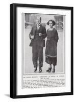 The Russian Bolshevik "Ambassador" in London, M Litvinoff, and His Wife-null-Framed Photographic Print