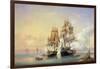 The Russian Cutter Mercury Captures the Swedish Frigate Venus on 21st May 1789, 1845-Aleksei Petrovich Bogolyubov-Framed Giclee Print