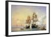 The Russian Cutter Mercury Captures the Swedish Frigate Venus on 21st May 1789, 1845-Aleksei Petrovich Bogolyubov-Framed Giclee Print