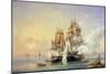 The Russian Cutter Mercury Captures the Swedish Frigate Venus on 21st May 1789, 1845-Aleksei Petrovich Bogolyubov-Mounted Giclee Print