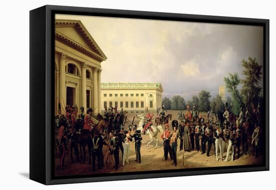 The Russian Guard in Tsarskoye Selo in 1832, 1841-Franz Kruger-Framed Stretched Canvas