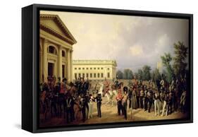 The Russian Guard in Tsarskoye Selo in 1832, 1841-Franz Kruger-Framed Stretched Canvas