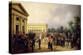 The Russian Guard in Tsarskoye Selo in 1832, 1841-Franz Kruger-Stretched Canvas