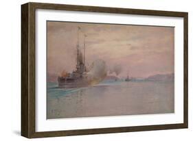 The Russian Naval Bombardment of the Bosphorus, 1915-1916-Alexey Hansen-Framed Giclee Print