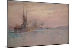 The Russian Naval Bombardment of the Bosphorus, 1915-1916-Alexey Hansen-Mounted Giclee Print