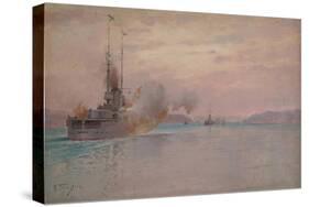 The Russian Naval Bombardment of the Bosphorus, 1915-1916-Alexey Hansen-Stretched Canvas