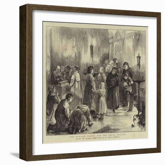 The Russian People and the Greek Church-null-Framed Giclee Print