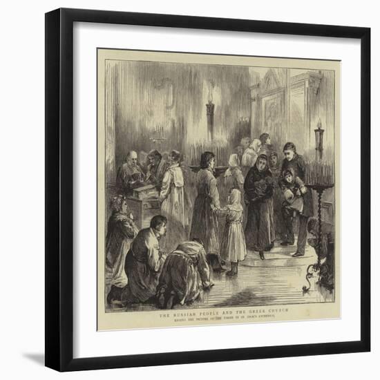 The Russian People and the Greek Church-null-Framed Giclee Print