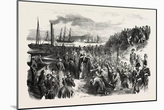 The Russian Prisoners and the Pope's Blessing at Toulon, France. 1855-null-Mounted Giclee Print