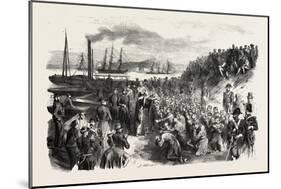 The Russian Prisoners and the Pope's Blessing at Toulon, France. 1855-null-Mounted Giclee Print
