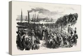 The Russian Prisoners and the Pope's Blessing at Toulon, France. 1855-null-Stretched Canvas