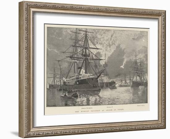 The Russian Squadron at Anchor at Toulon-Fred T. Jane-Framed Giclee Print