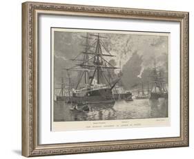 The Russian Squadron at Anchor at Toulon-Fred T. Jane-Framed Giclee Print
