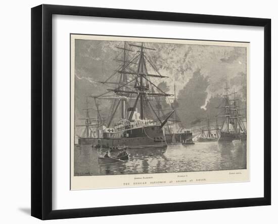 The Russian Squadron at Anchor at Toulon-Fred T. Jane-Framed Giclee Print