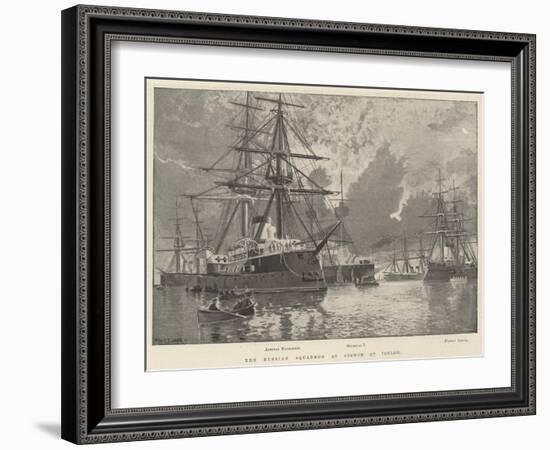 The Russian Squadron at Anchor at Toulon-Fred T. Jane-Framed Giclee Print