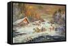 The Russian Winter, 1900-10-Konstantin A. Korovin-Framed Stretched Canvas