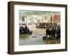 The Russians Crossing the Danube at Svishtov in Juny 1877-Nikolai Dmitrievich Dmitriev-Orenburgsky-Framed Giclee Print