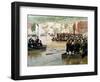 The Russians Crossing the Danube at Svishtov in Juny 1877-Nikolai Dmitrievich Dmitriev-Orenburgsky-Framed Giclee Print