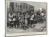 The Russians in Manchuria, Removing Cholera Patients at Kharbia-Frederic De Haenen-Mounted Giclee Print