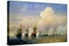 The Russo-Swedish Sea War Near Kronstadt in 1790-Aleksei Petrovich Bogolyubov-Stretched Canvas