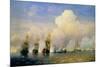 The Russo-Swedish Sea War Near Kronstadt in 1790-Aleksei Petrovich Bogolyubov-Mounted Giclee Print