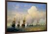 The Russo-Swedish Sea War Near Kronstadt in 1790-Aleksei Petrovich Bogolyubov-Framed Giclee Print