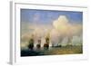 The Russo-Swedish Sea War Near Kronstadt in 1790-Aleksei Petrovich Bogolyubov-Framed Giclee Print