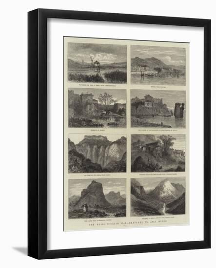 The Russo-Turkish War, Sketches in Asia Minor-null-Framed Giclee Print