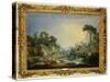 The Rustic Bridge, C.1756-Francois Boucher-Stretched Canvas